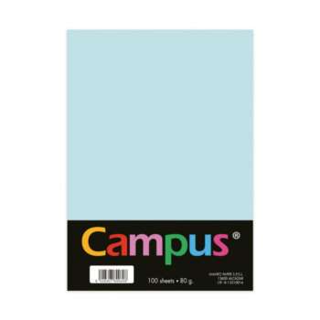 PAPEL CAMPUS A4 80GR 100H AZUL CIELO