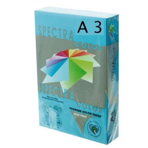PAPEL SPECTRA A3 80GR 500H AZUL TURQ.