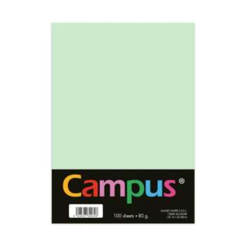 PAPEL CAMPUS A4 80GR 100H VERDE CLARO