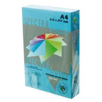 PAPEL SPECTRA A4 80GR 500H AZUL TURQ.