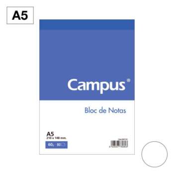 BLOC NOTAS CAMPUS A5 80H 60G PERF LIS
