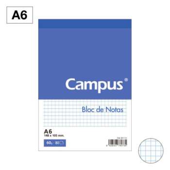 BLOC NOTAS CAMPUS A6 80H 60G PERF CN4