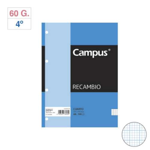 RECAMBIO CAMPUS 4º 100H 60G 4T MM