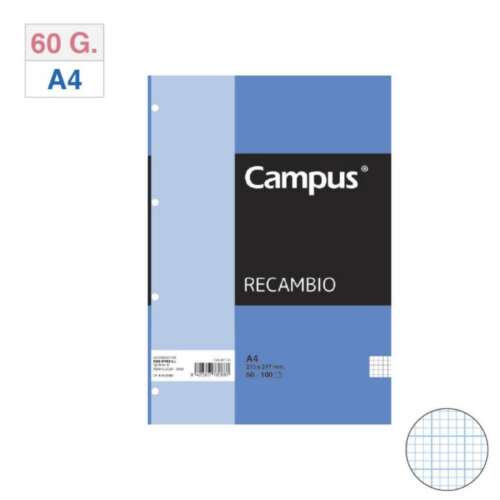 RECAMBIO CAMPUS A4 100H 60G 16TAL MM