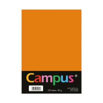 PAPEL CAMPUS A4 80GR 100H NARANJA