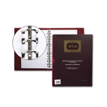 LIBRO ACTAS MOVILES A4 100H TALADRADO