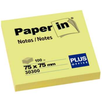 NOTA ADH.PAPER-IN 75X75 100H AMARILLO