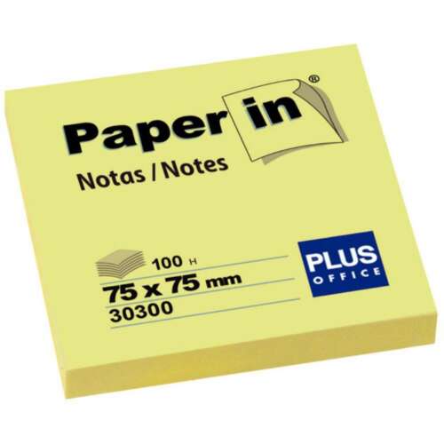 NOTA ADH.PAPER-IN 75X75 100H AMARILLO