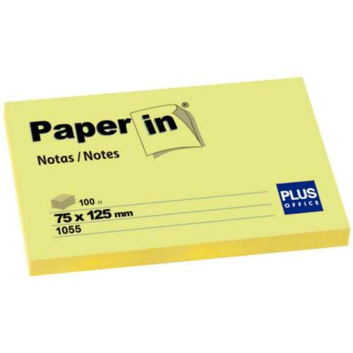 NOTA ADH.PAPER-IN 75X125 100H AMARILL