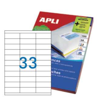 ETIQUETAS APLI A4 70X25,4 100H