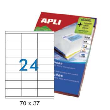 ETIQUETAS APLI A4 70X37 100H