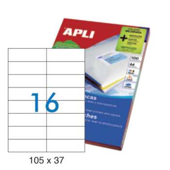 ETIQUETAS APLI A4 105X37 100H