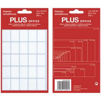 ETIQUETAS PLUS 8X12 5H 600U