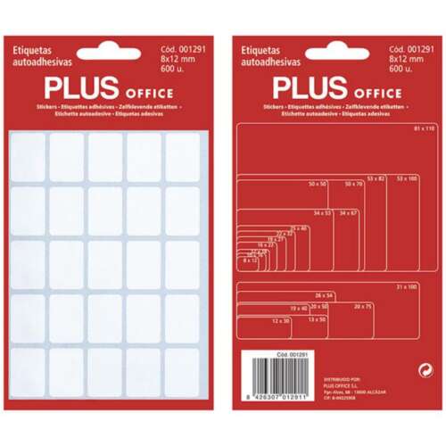 ETIQUETAS PLUS 8X12 5H 600U