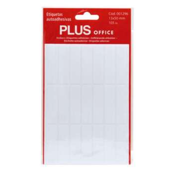 ETIQUETAS PLUS 13X50 5H 105U