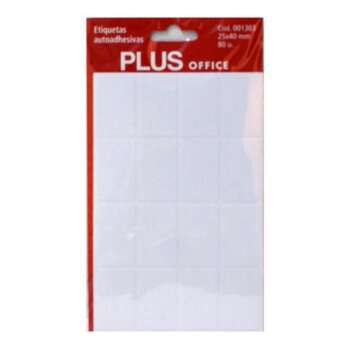 ETIQUETAS PLUS 25X40 5H 80U