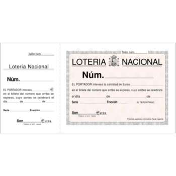 TALONARIO LOTERIA 3 DE Fº 100H