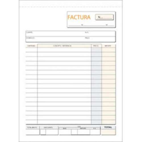 TALONARIO PLUS FACTURA 4º NAT.TRIPLIC