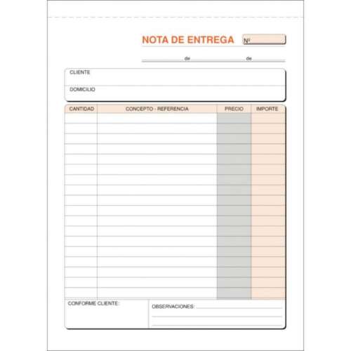 TALONARIO PLUS ENTREGA 4º NAT.DUPLICA