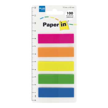BANDERITAS PAPER-IN 12X45 5COL.100UD