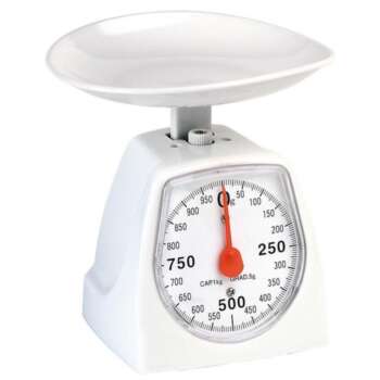 PESACARTAS MK PLASTICO BLANCO 1KG