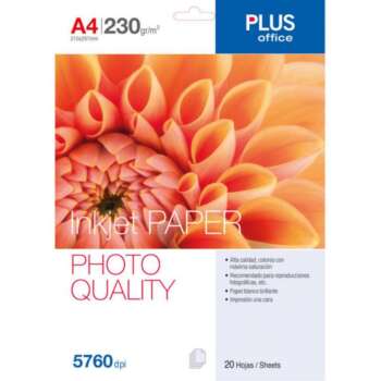 PAPEL PHOTO PLUS A4 5760dpi 230G 20H