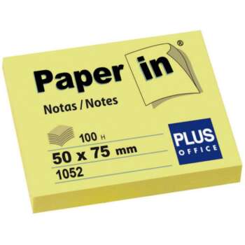 NOTA ADH.PAPER-IN 50X75 100H AMARILLO