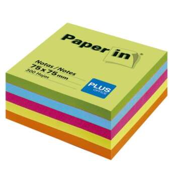 NOTA ADH.PAPER-IN 75X75 300H NEON