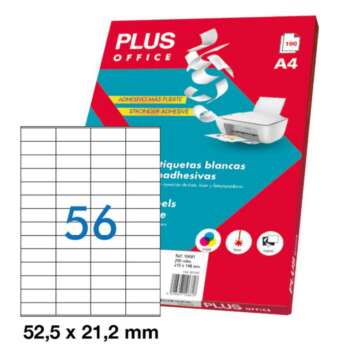 ETIQUETAS PLUS A4 52,5X21 100H