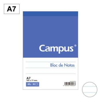 BLOC NOTAS CAMPUS A7 80H 60G PERF HN