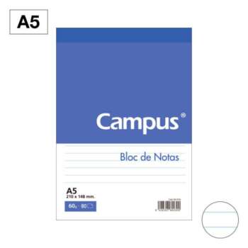 BLOC NOTAS CAMPUS A5 80H 60G PERF HN