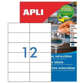 ETIQUETAS APLI A4 97X42,4 REMV.100H