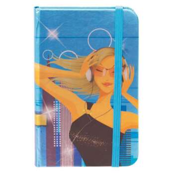 LIBRETA MO A6 80H 80G T.F TELA GIRLS