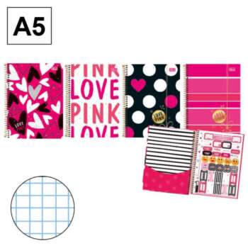 BLOC A5 T.F 80H 70G CN4 LOVE PINK