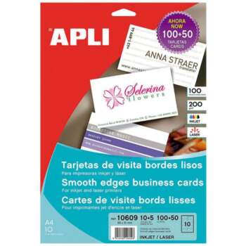 TARJETA VISITA APLI A4 200G 15H/150U