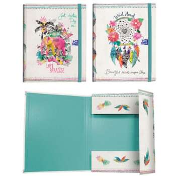 CARPETA CARTON OXFORD A4+GOM-SOL BOHO