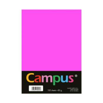 PAPEL CAMPUS A4 80GR 100H ROSA NEON