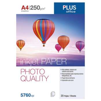 PAPEL PHOTO PLUS A4 5760dpi 250G 20H