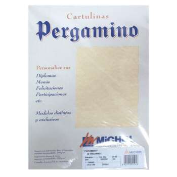 PAPEL PERGAMINO A4 25H PARCHM.OCRE