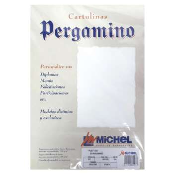 PAPEL PERGAMINO A4 25H RUSTICO BLANCO