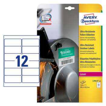 ETIQUETAS AVERY POLIETI.45,7x21,2 10H