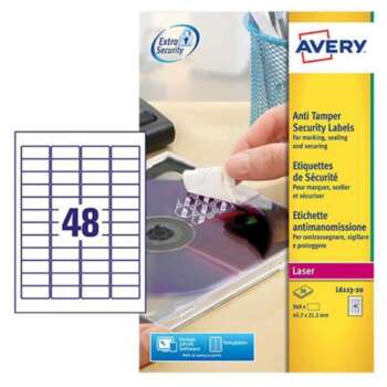 ETIQUETAS AVERY ANTIMAN.45 7x21 2 20H