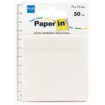 NOTA ADH.PAPER-IN 75X75 50H TRANSPAR.