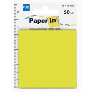 NOTA ADH.PAPER-IN 75X75 50H TRANS.AMA