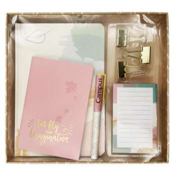 SET ESCRITORIO CAMPUS PASTEL 7 PCS