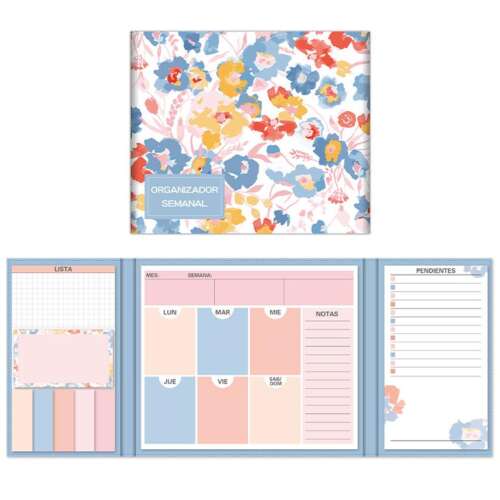SET ORGANIZADOR SEMANAL CAMPUS FLORES