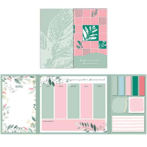 SET ORGANIZADOR SEMANAL CAMPUS HOJAS
