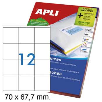 ETIQUETAS APLI A4 70X67 70 100H