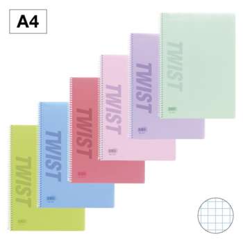 BLOC TWIST A4 T.PP 80H 90G CN4 PASTEL