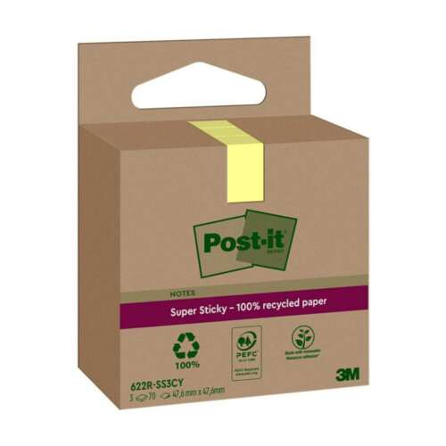 NOTA SADH.POST-IT 47x47mm 3x70H REC Y